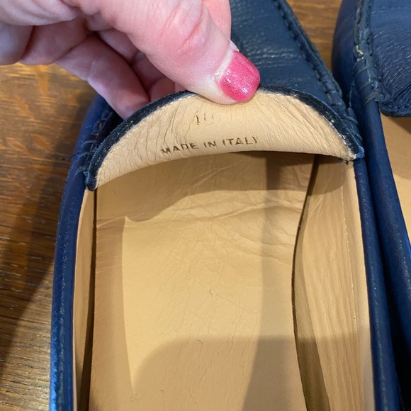 Blue M. Gemi Pastoso Driving Mocs Loafers Navy 40 fits 8.5 Perfectly!  Classic! - Picture 9 of 12